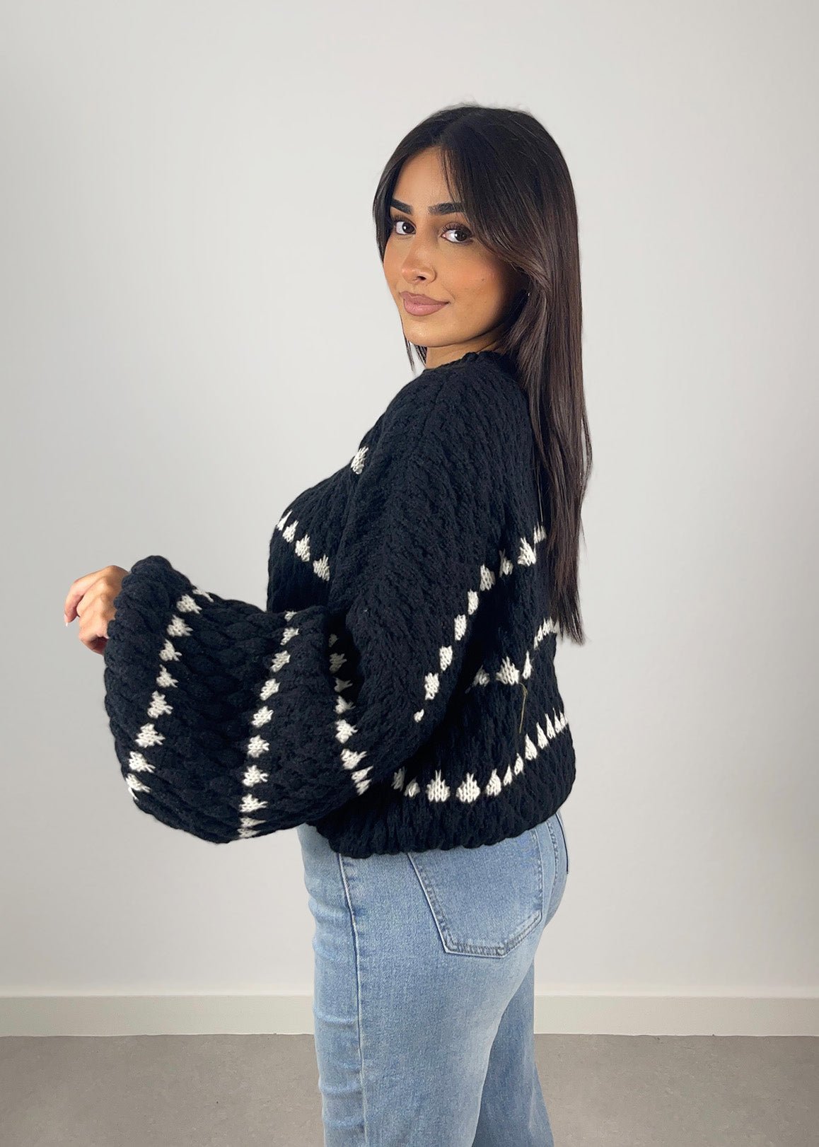 Strickpullover mit Strukturmuster - NAHA