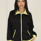 Sweat-Set Damen mit Zipjacke und weiter Hose - NAHA