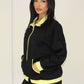 Sweat-Set Damen mit Zipjacke und weiter Hose - NAHA