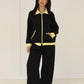 Sweat-Set Damen mit Zipjacke und weiter Hose - NAHA
