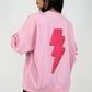 Sweatshirt mit Blitz-Applikation - NAHA