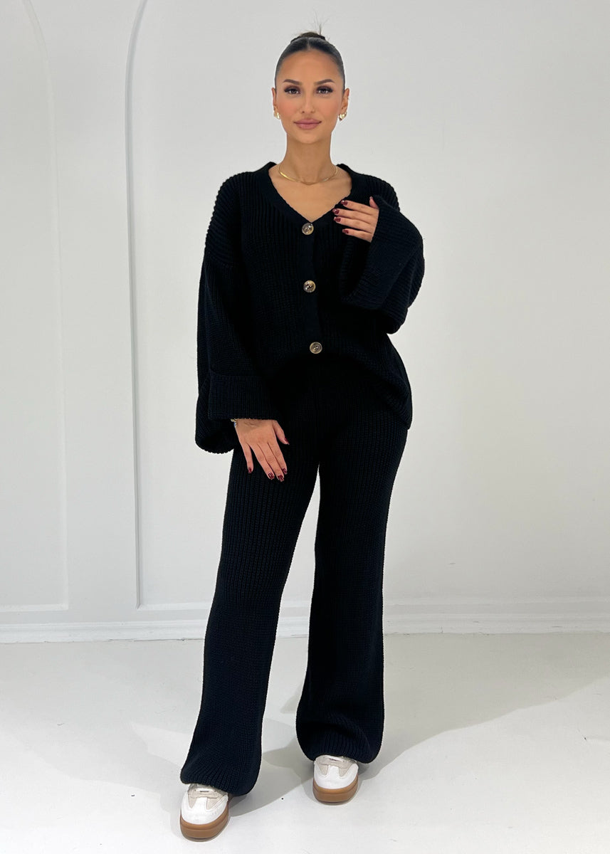 Oversize Strickset mit weiten Ärmeln