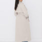 Oversized Trenchcoat Beige mit Gürtel