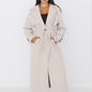 Oversized Trenchcoat Beige mit Gürtel