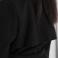 Oversized Trenchcoat Schwarz mit Gürtel