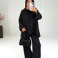 Weites Set aus Hemd und Hose Schwarz - NAHA