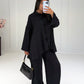 Weites Set aus Hemd und Hose Schwarz - NAHA
