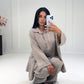 Weites Set aus Hemd und Hose Taupe - NAHA