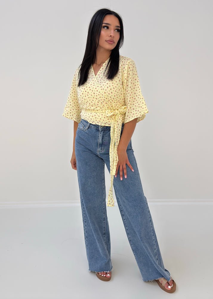 Wickelbluse aus Musselin - NAHA