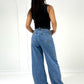 Wide Leg Jeans mit High Waist - NAHA