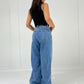 Wide Leg Jeans mit High Waist - NAHA