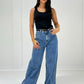 Wide Leg Jeans mit High Waist - NAHA