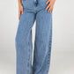 Wide Leg Jeans mit überkreuztem Bund - NAHA
