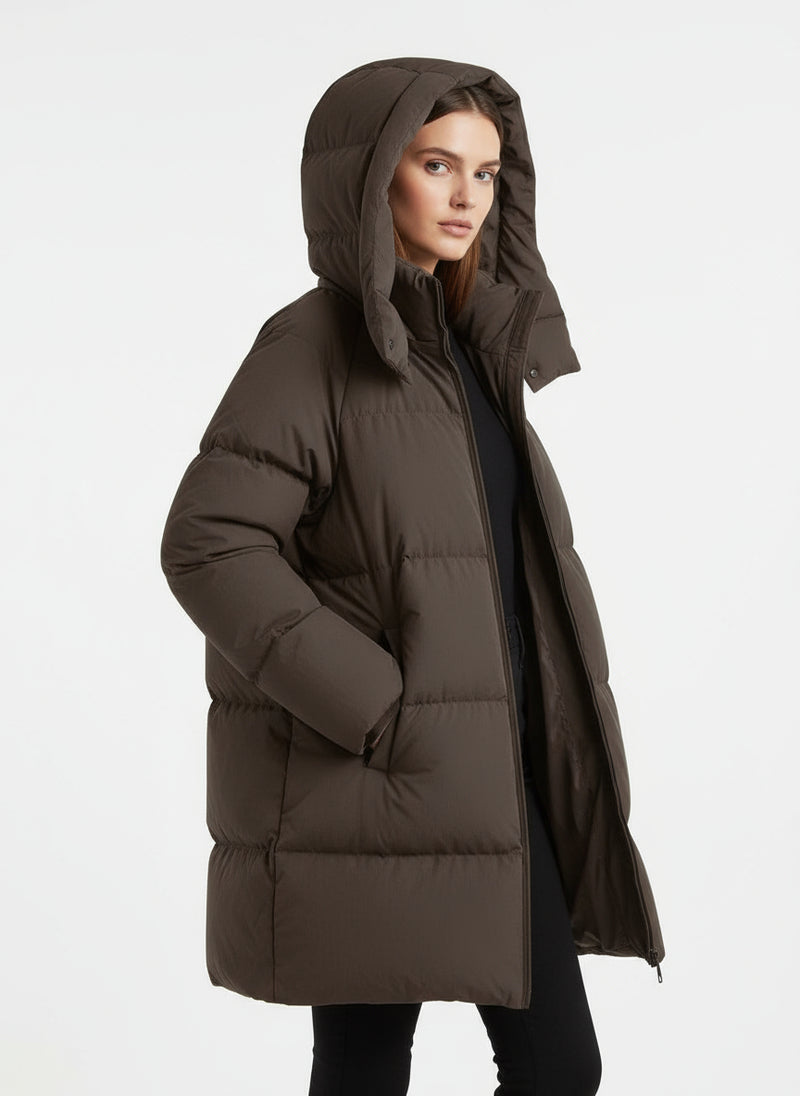 Steppjacke mit Kapuze