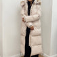 Winterparka mit Kapuze aus Kunstfell - NAHA