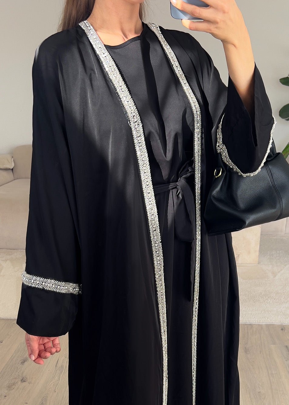 Zweiteiliges Kleid mit Strass-Details - NAHA