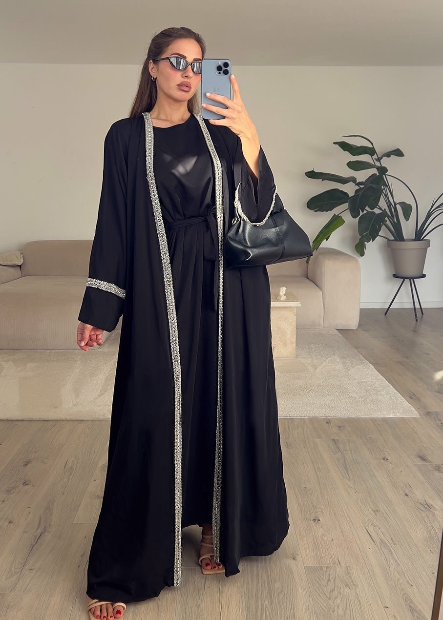 Zweiteiliges Kleid mit Strass-Details - NAHA