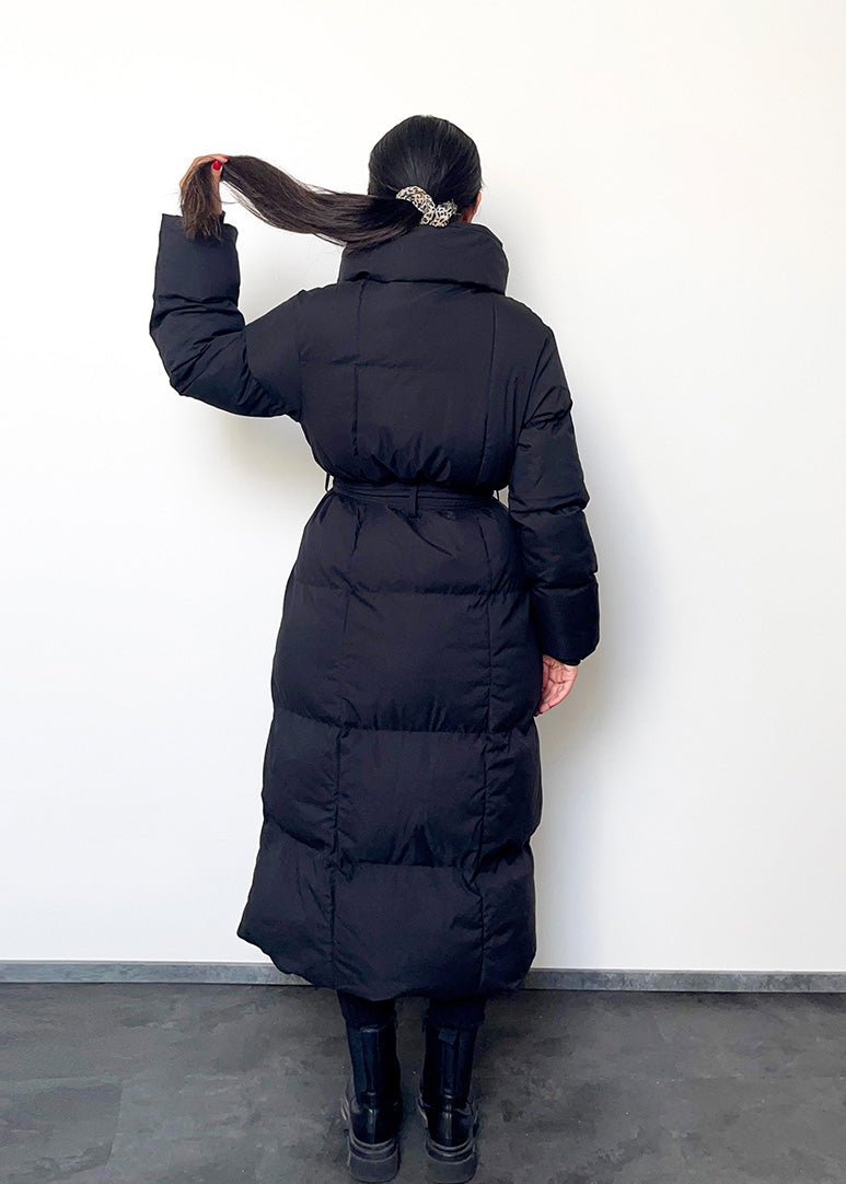Lange Winterjacke mit Gürtel - NAHA